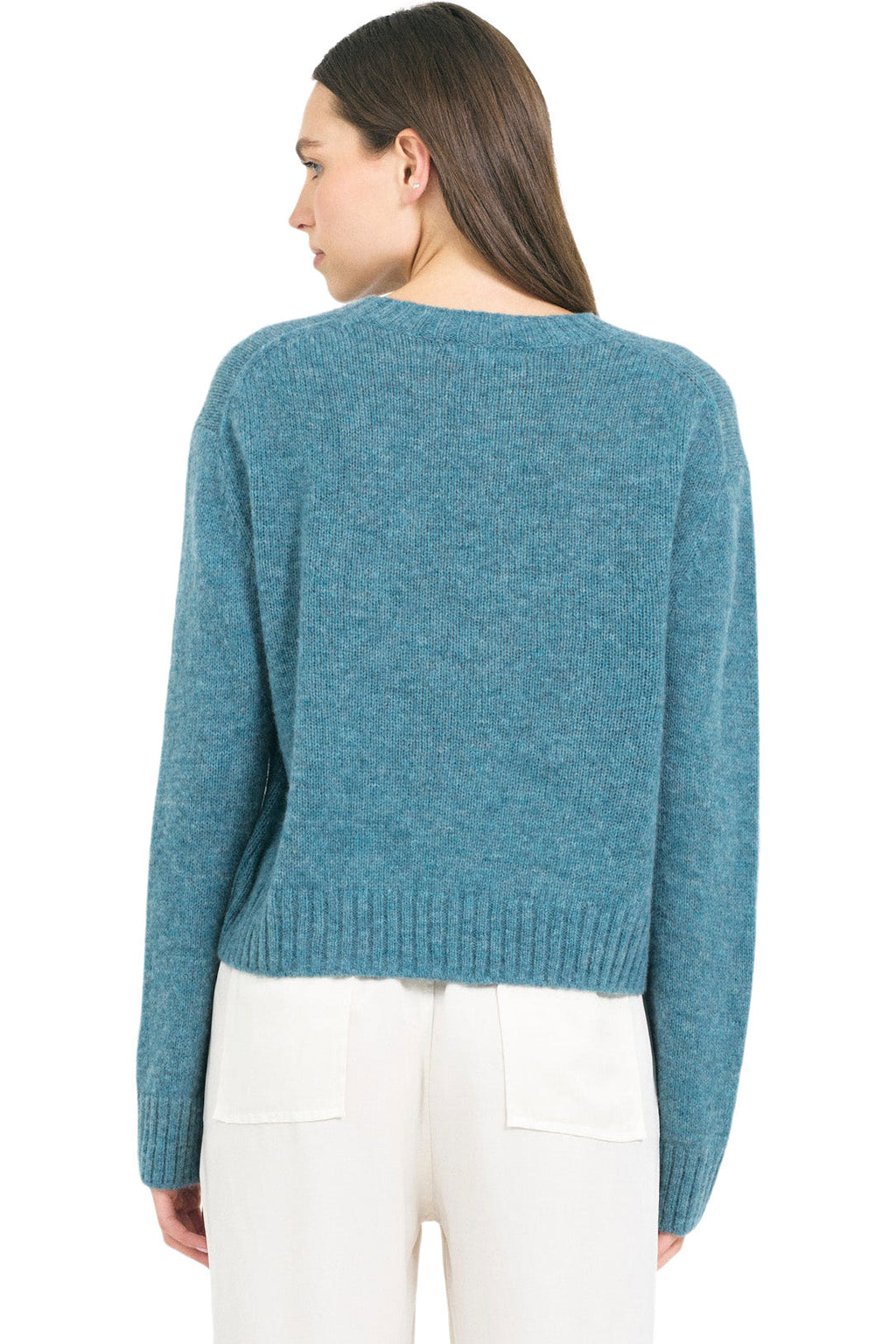 One Grey Day Levanzo Pullover in Lagoon