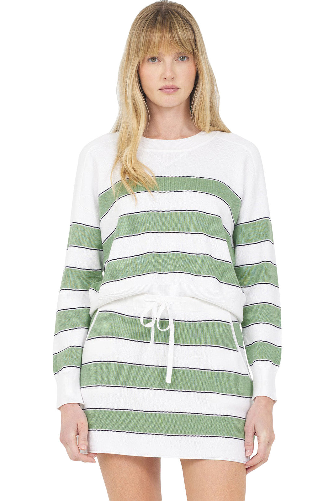 One Grey Day Warwick Mini Skirt in Matcha Combo