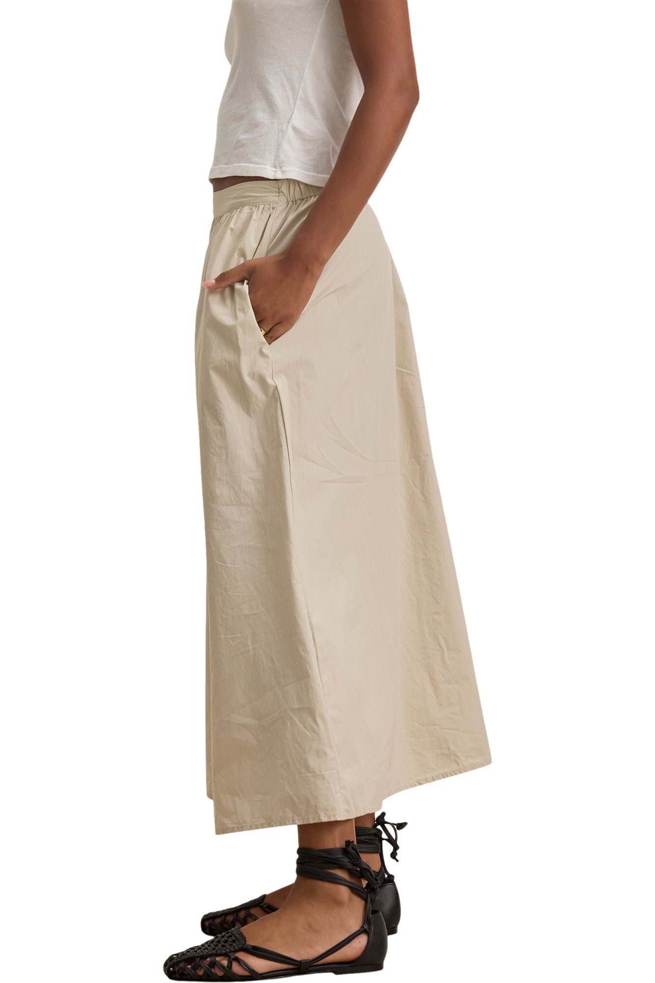 Velvet Bella Skirt in Sesame