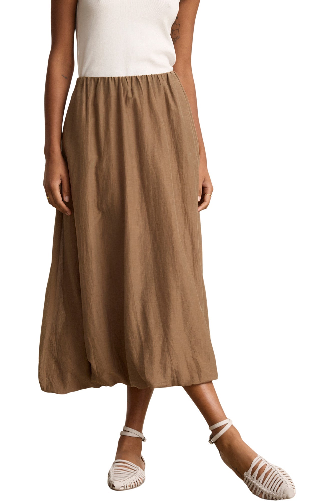 Velvet Ines Silk Cotton Voile Skirt