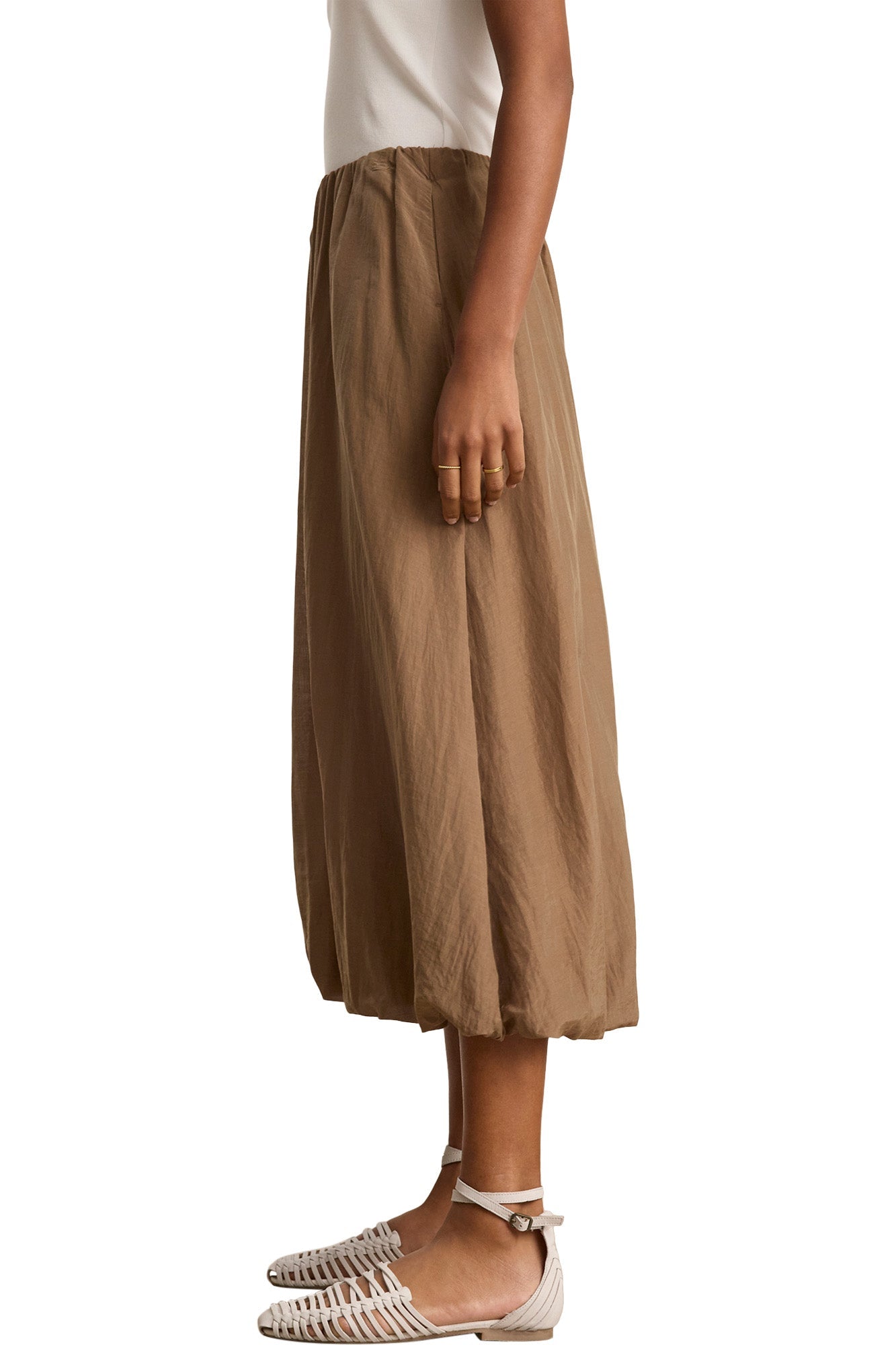 Velvet Ines Silk Cotton Voile Skirt